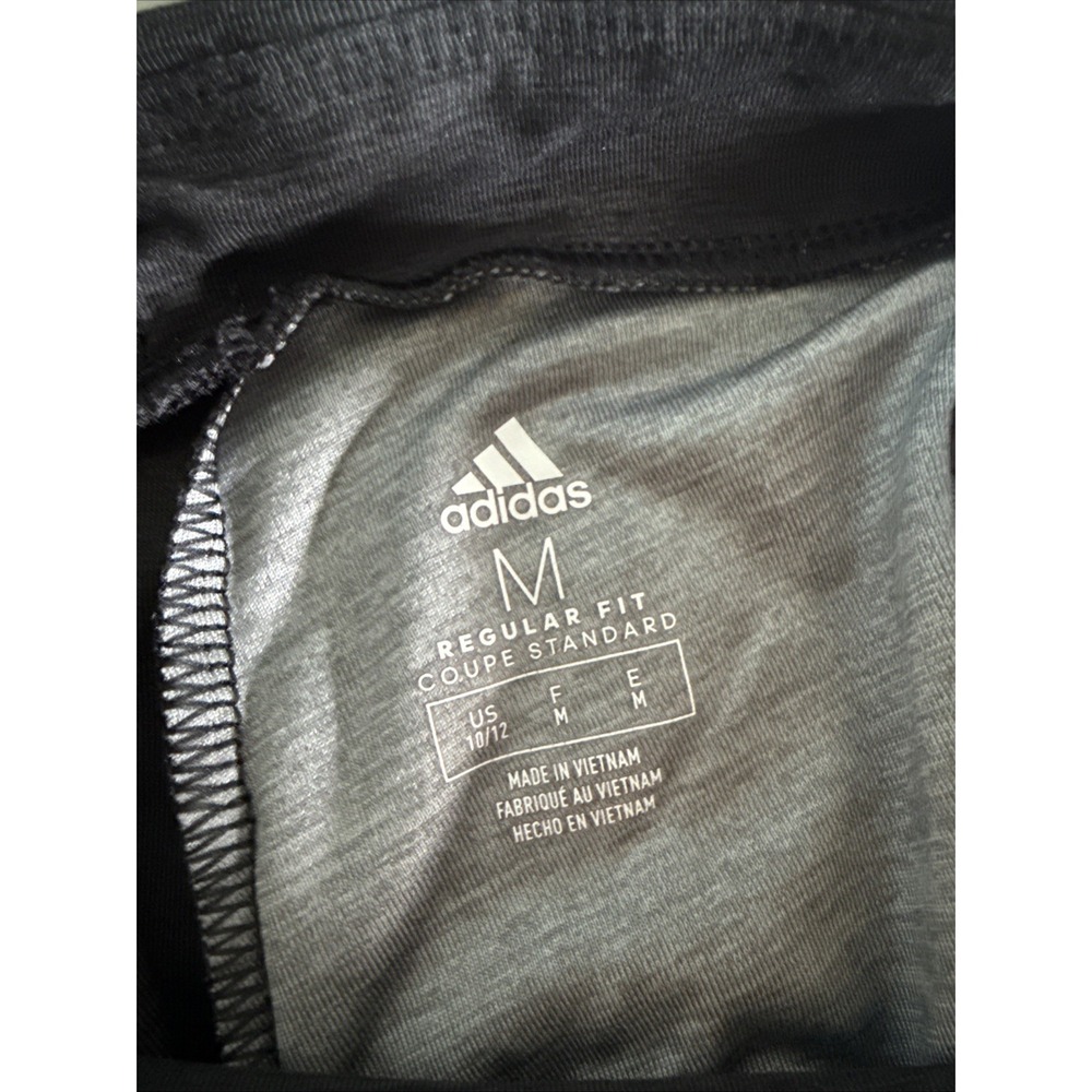 Adidas youth girls size 10/12 Leggings pants 3 Grey stripe Athletic H23 - Picture 5 of 5